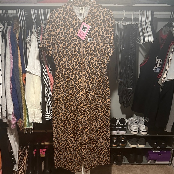 Lucy and Yak Leopard Print Jumpsuit - Picture 4 of 5